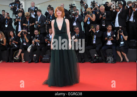 Settantunesima Festival del Cinema di Venezia - Cerimonia di apertura - tappeto rosso arrivi con: Emma pietra dove: Venezia, Italia Quando: 27 Ago 2014 Foto Stock