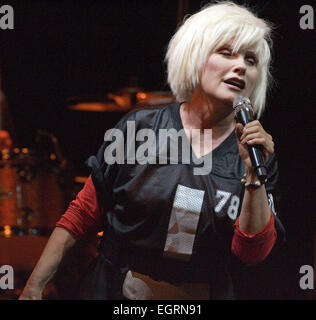 Debbie Harry e Blondie eseguire per un sold out folla al O2 ABC Glasgow offre: Blondie dove: Glasgow, Scotland, Regno Unito quando: 27 Ago 2014 Foto Stock