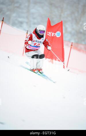 Tazawako, Akita, Giappone. 28 Feb, 2015. Junko Hoshino (JPN) Sci freestyle : Freestyle FIS Coppa del Mondo di sci femminile in gobbe Tazawako, Akita, Giappone . © Hiroyuki Sato/AFLO/Alamy Live News Foto Stock