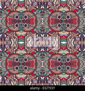 Autentica seamless floral pattern geometrico, etnico ucraino ba Foto Stock