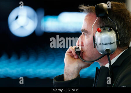 Motorsports: FIA Formula One World Championship 2015, test di Barcellona, Paddy Lowe (GBR, Mercedes AMG Petronas Team di F1), Foto Stock