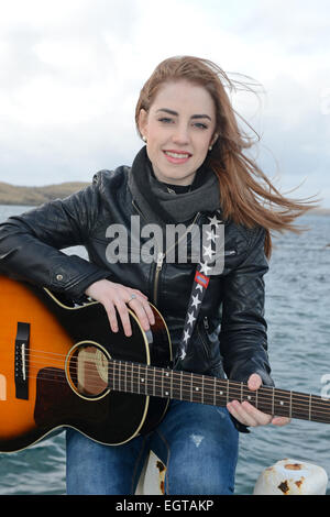 Lisa Ward Shetland musicista che è apparso su la voce BBC Foto Stock