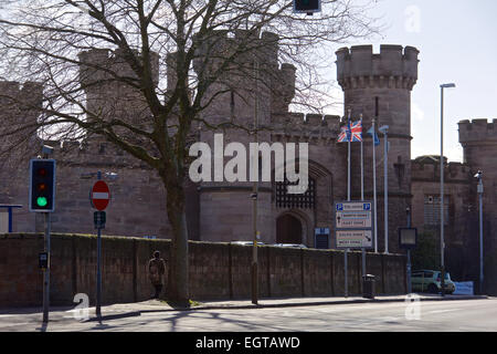 Leicester, Regno Unito. 02Mar, 2015. The Howard League per la riforma penale denominato Leicester prigione, in Welford Road per essere sovraffollato. Esso è stato progettato per ospitare 214, ma detiene il 361. Credito: robin palmer/Alamy Live News Foto Stock