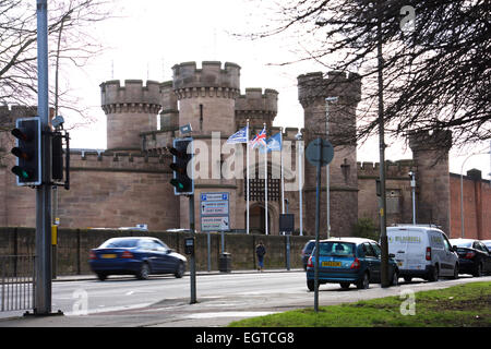 Leicester, Regno Unito. 02Mar, 2015. The Howard League per la riforma penale denominato Leicester prigione, in Welford Road per essere sovraffollato. Esso è stato progettato per ospitare 214, ma detiene il 361. Credito: robin palmer/Alamy Live News Foto Stock