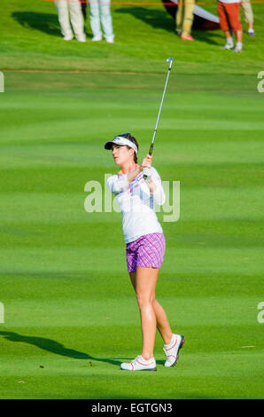 Chonburi, Thailandia. 1 Marzo, 2015. Sandra Gal di Germania in Honda LPGA Thailandia 2015 al Siam Country Club, Pattaya antico corso il 1 marzo 2015 in Chonburi, Thailandia. Credito: Chatchai Somwat/Alamy Live News Foto Stock