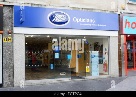 Boots Opticians in Liverpool. Foto Stock