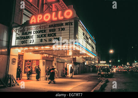 Storico Teatro Apollo di Harlem, a New York. Foto Stock