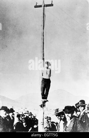 John Heath, il linciaggio il 22 febbraio 1884, da infuriato cittadini in Arizona Foto Stock