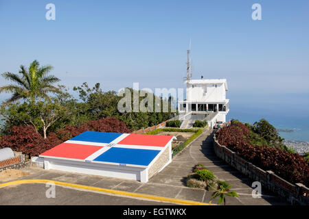 Funivia stazione superiore su Pico Isabel de Torres mountain. San Felipe de Puerto Plata, Repubblica Dominicana, arcipelago dei Caraibi Foto Stock