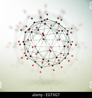 Geometrica astratta struttura poligonale Foto Stock