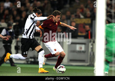 Roma, Italia. 2 Marzo, 2015. Calcio: CAMPIONATO ITALIANO SERIE A. 25° MATCH JUVENTUS ROMA in stadio olimpico nella città di Roma, Italia. Credito: marco iacobucci/Alamy Live News Foto Stock