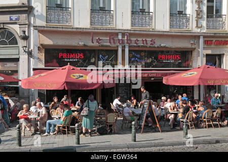 Il Le Rubens cafe/ristorante (Magic Rubens Brasserie) a Bruxelles, in Belgio. Foto Stock