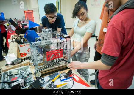 Primo Tech sfida campionato regionale svoltasi presso la NYU-Politecnico di Brooklyn a New York Foto Stock