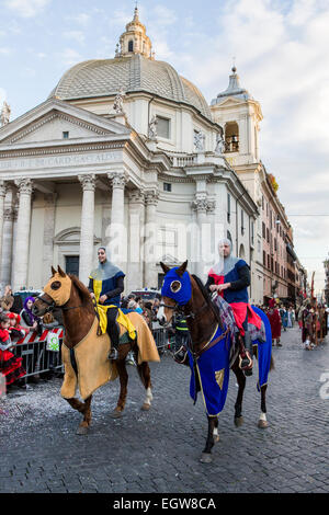 Sfilata di Carnevale Romano 2015 Foto Stock