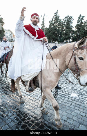 Sfilata di Carnevale Romano 2015 Foto Stock