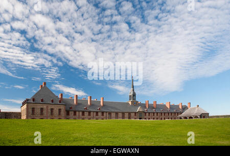 Kings Bastion Caserma Edificio, fortezza Louisbourg National Historic Site, Canada Foto Stock