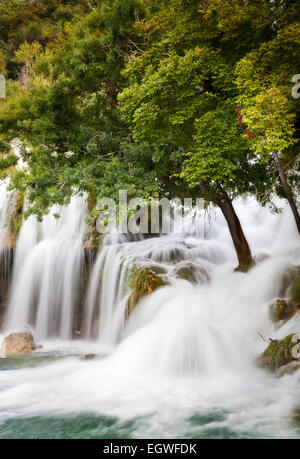 Cascate di Krka Foto Stock