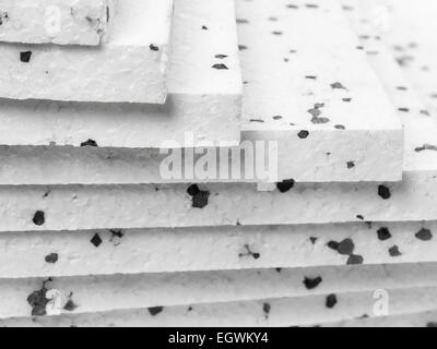 Primo piano di isolamento styrofoam pannelli con additivo di grafite Foto Stock