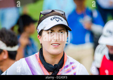 Chonburi, Thailandia. 1 Marzo, 2015. Sandra Gal di Germania in Honda LPGA Thailandia 2015 al Siam Country Club, Pattaya antico corso il 1 marzo 2015 in Chonburi, Thailandia. Credito: Chatchai Somwat/Alamy Live News Foto Stock