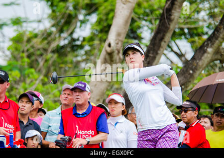 Chonburi, Thailandia. 1 Marzo, 2015. Sandra Gal di Germania in Honda LPGA Thailandia 2015 al Siam Country Club, Pattaya antico corso il 1 marzo 2015 in Chonburi, Thailandia. Credito: Chatchai Somwat/Alamy Live News Foto Stock