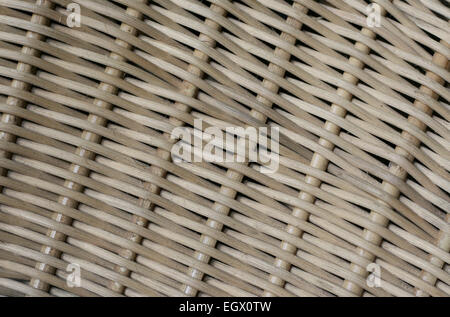 Zucchero di canna o di sfondo di vimini- che mostra i dettagli di interlacciato struttura di armatura del cestello o mobili Foto Stock