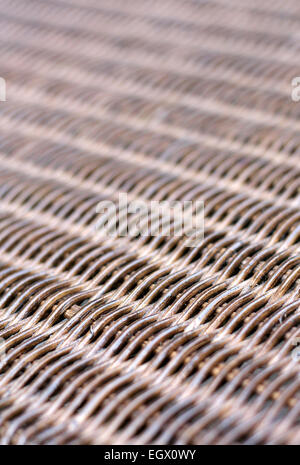 Zucchero di canna o di sfondo di vimini- che mostra i dettagli di interlacciato struttura di armatura del cestello o mobili Foto Stock