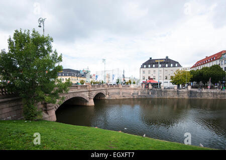 Il canale a Göteborg in Svezia Scandinavia Foto Stock