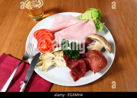 Menu giapponese di pesce Foto Stock