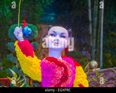 Anno Nuovo Cinese a Bellagio Hotel la Serra e il Giardino Botanico di Las Vegas. Foto Stock