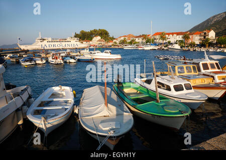 Trpanj town, Penisola Peljesac - Croazia Foto Stock