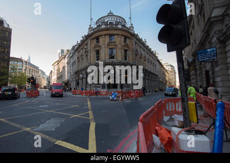 Lloyds Bank, Threadneedle Street, nella città di Londra REGNO UNITO Foto Stock
