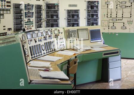 Sala di controllo Foto Stock