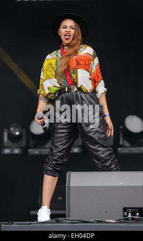 Il Neon Jungle eseguire live al Fusion Festival a Birmingham il sabato con: Neon giungla in cui: Birmingham, Regno Unito quando: 30 Ago 2014 Foto Stock