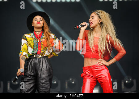 Il Neon Jungle eseguire live al Fusion Festival a Birmingham il sabato con: Neon giungla in cui: Birmingham, Regno Unito quando: 30 Ago 2014 Foto Stock