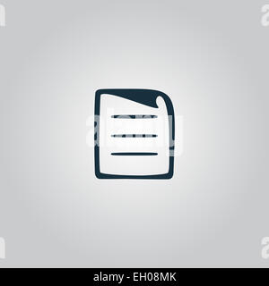 Icona del documento Foto Stock
