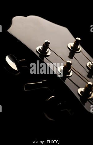 Materiale di testa di un oscuro assolo di chitarra. Foto Stock