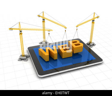 Costruzione sito web Foto Stock
