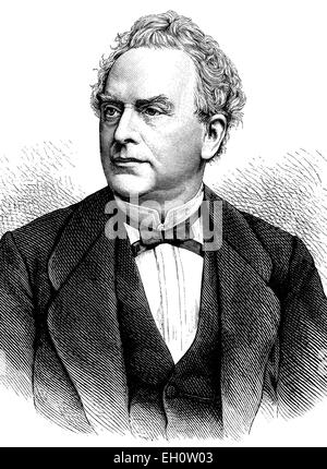 Hubert Giuseppe Walth??ri Fr??re-Orban, 1812-1896, statista belga, storico illustrazione, circa 1886 Foto Stock