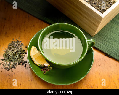 tè verde Foto Stock
