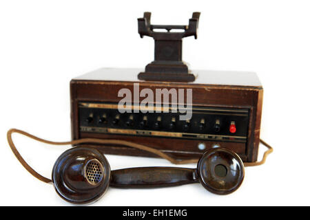 1940's Dictograph sistema telefonico e telefono in bachelite Foto Stock