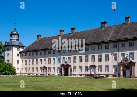 Kloster schloss corvey monastero, hoexter, RENANIA DEL NORD-VESTFALIA, Germania, Europa Foto Stock