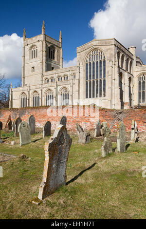 La Chiesa Collegiata di Santa Trinità in Tattershall, Lincolnshire, Regno Unito. Foto Stock