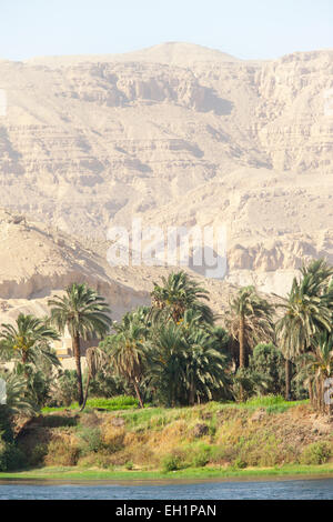 Il Fiume Nilo, Luxor, Egitto. Foto Stock