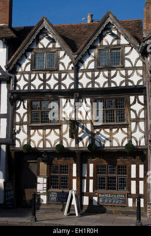 Il XV secolo Garrick Inn, Stratford upon Avon, Warwickshire, Inghilterra Foto Stock