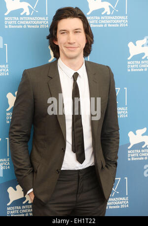 Settantunesima Venice International Film Festival - 'affamato cuori' - Photocall con: Adam autista dove: Venezia, Italia Quando: 31 Ago 2014 Foto Stock