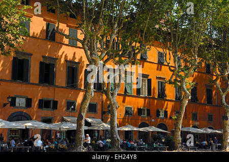 Lucca, Napoleone Piazza Napoleone, Toscana, Italia, Europa Foto Stock
