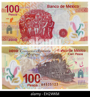 100 pesos banconota, Messico, 2007 Foto Stock