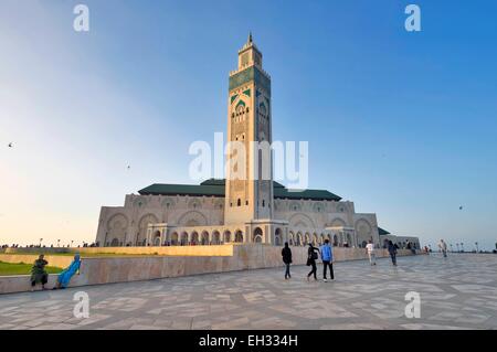 Il Marocco, Casablanca, Gran Moschea di Hassan II Foto Stock