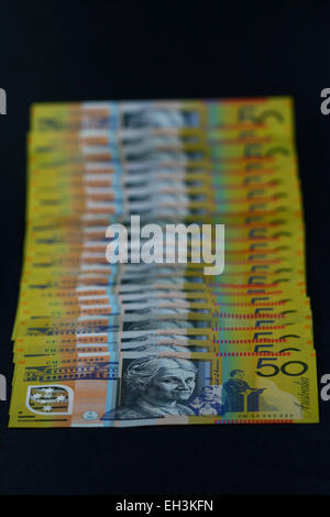 $50 note australiano Foto Stock