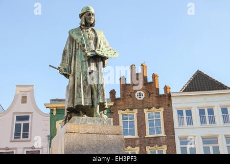 Monumento del famoso pittore Hieronymus Bosch in s-Hertogenbosch. Paesi Bassi Foto Stock